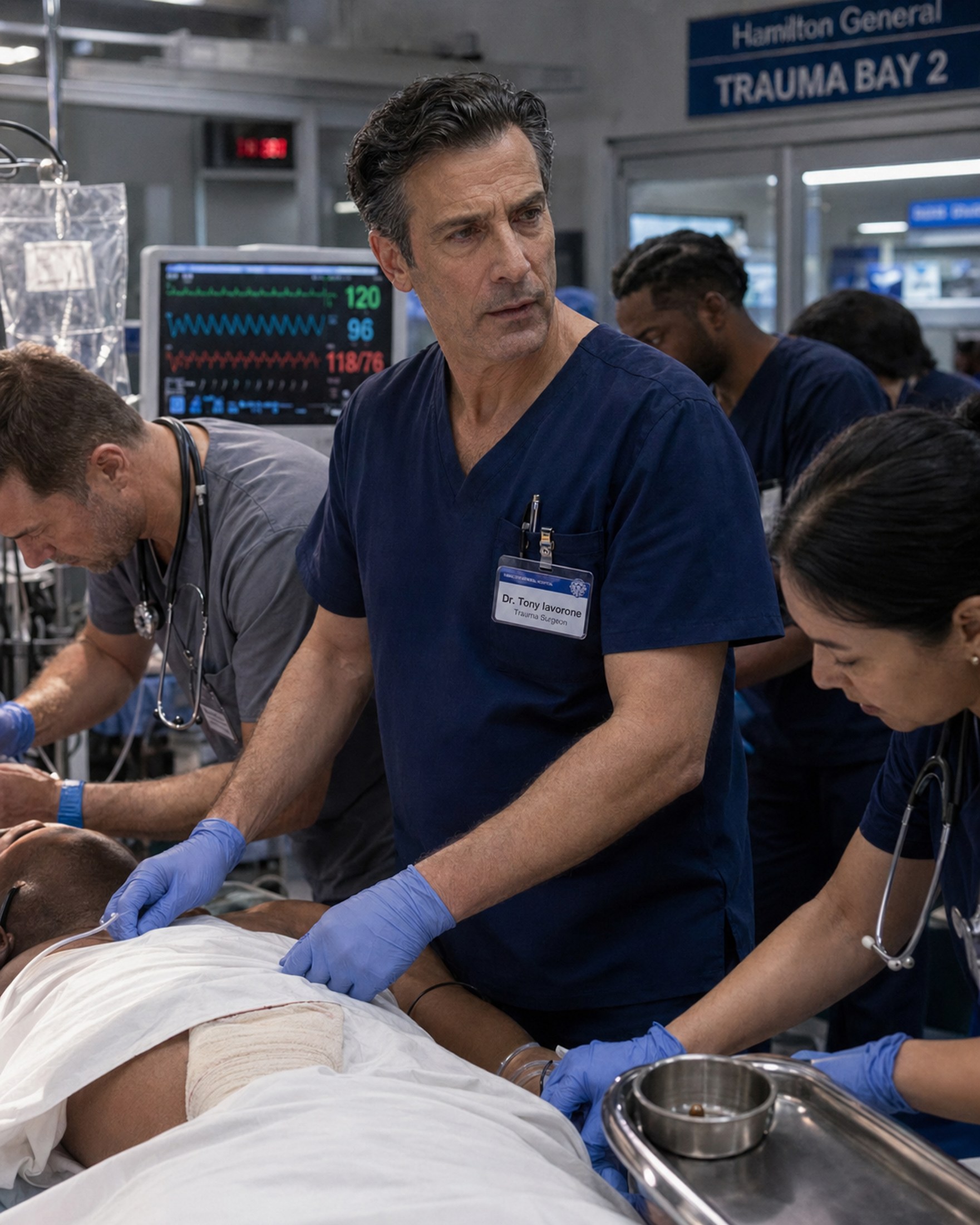 Dr. Tony Iavorone in a non graphic trauma scene